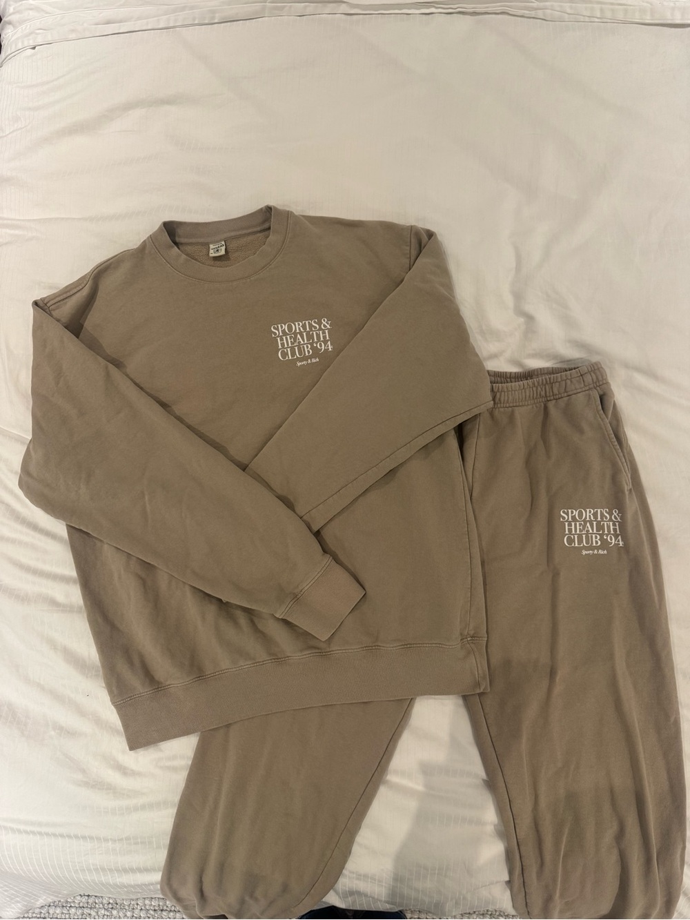 Sporty & rich Sweatshirt and Joggers Set - Taupe
